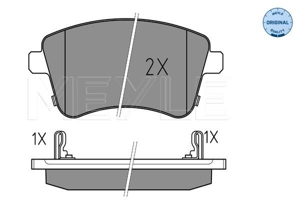 Brake Pad Set, disc brake MEYLE 025 251 8419/W