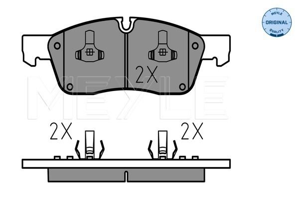 Brake Pad Set, disc brake MEYLE 025 251 9021