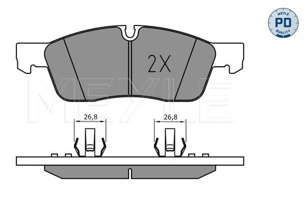 Brake Pad Set, disc brake MEYLE 025 251 9219/PD