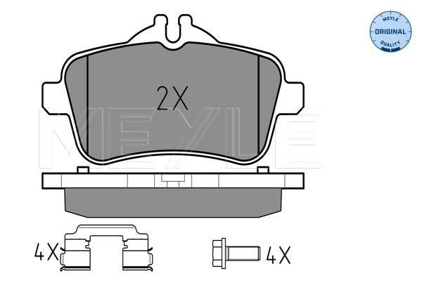 Brake Pad Set, disc brake MEYLE 025 252 1518