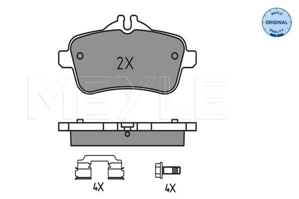 Brake Pad Set, disc brake MEYLE 025 252 1618