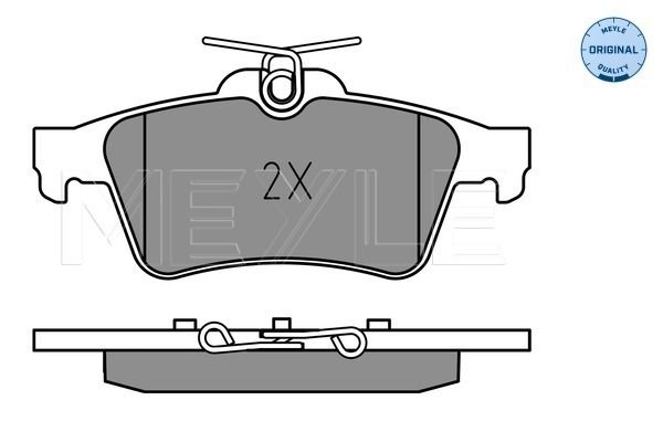 Brake Pad Set, disc brake MEYLE 025 252 1817