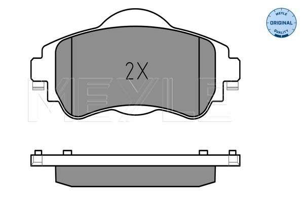 Brake Pad Set, disc brake MEYLE 025 252 2018