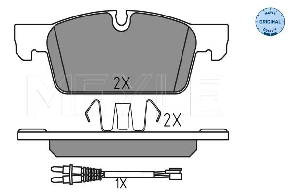 Brake Pad Set, disc brake MEYLE 025 252 2217