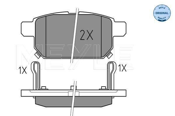 Brake Pad Set, disc brake MEYLE 025 252 5814/W