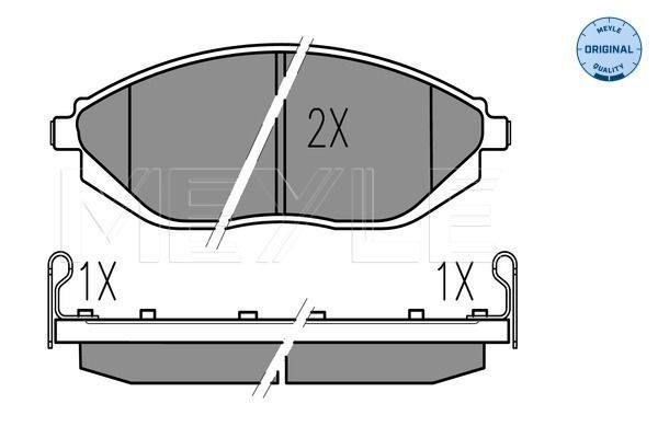 Brake Pad Set, disc brake MEYLE 025 252 6817/W