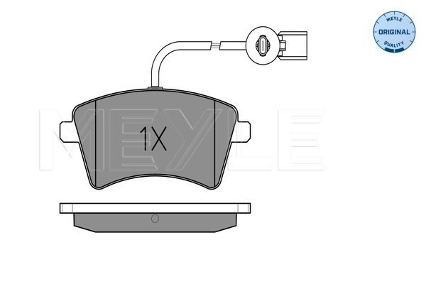 Brake Pad Set, disc brake MEYLE 025 252 9118