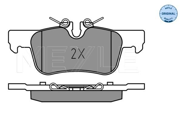 Brake Pad Set, disc brake MEYLE 025 253 3116