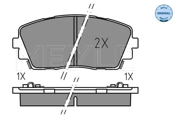 Brake Pad Set, disc brake MEYLE 025 253 6516