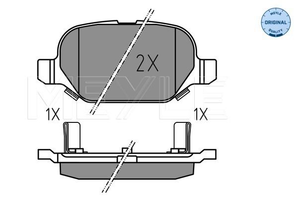 Brake Pad Set, disc brake MEYLE 025 254 1014