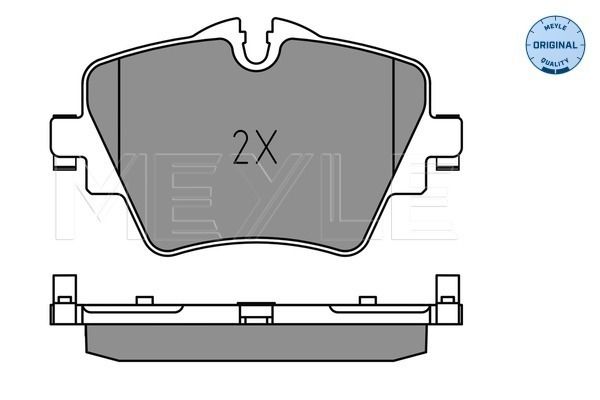 Brake Pad Set, disc brake MEYLE 025 256 1718