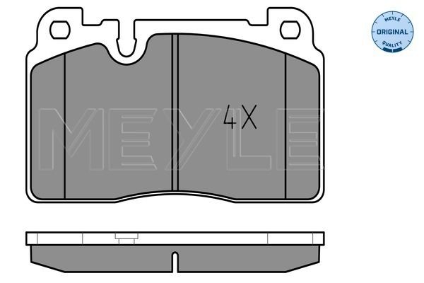 Brake Pad Set, disc brake MEYLE 025 256 4316