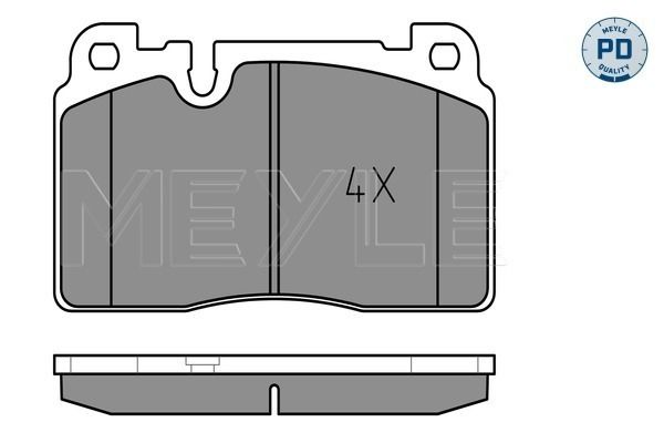 Brake Pad Set, disc brake MEYLE 025 256 4316/PD