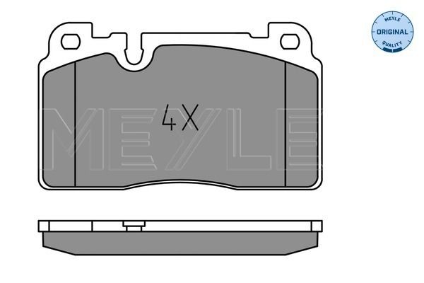 Brake Pad Set, disc brake MEYLE 025 256 4317