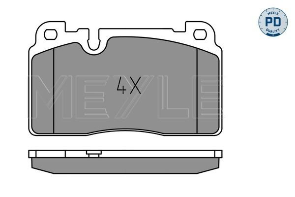 Brake Pad Set, disc brake MEYLE 025 256 4317/PD