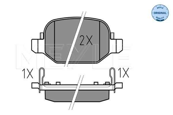 Brake Pad Set, disc brake MEYLE 025 256 5217