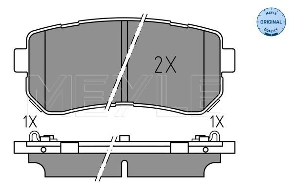 Brake Pad Set, disc brake MEYLE 025 256 7716