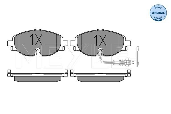 Brake Pad Set, disc brake MEYLE 025 256 8320