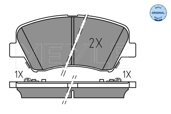 Brake Pad Set, disc brake MEYLE 025 256 9218