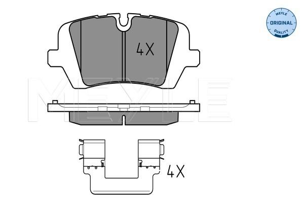 Brake Pad Set, disc brake MEYLE 025 257 2016