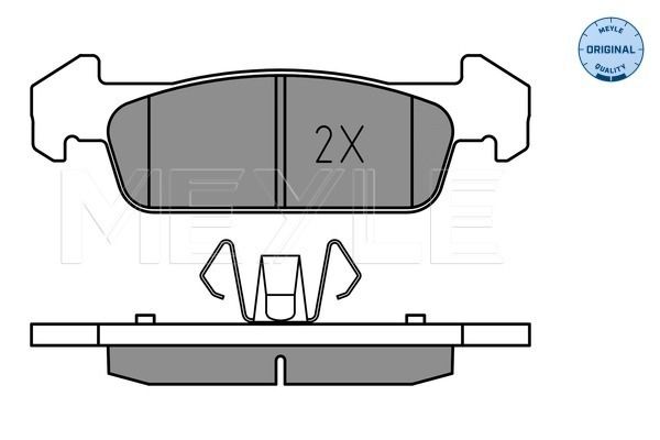 Brake Pad Set, disc brake MEYLE 025 257 3817