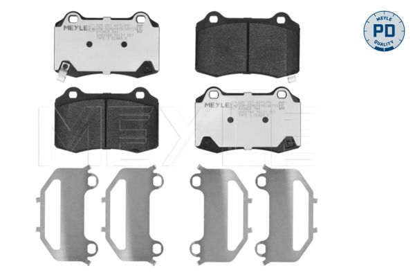 Brake Pad Set, disc brake MEYLE 025 257 4315/PD