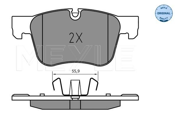 Brake Pad Set, disc brake MEYLE 025 258 3317