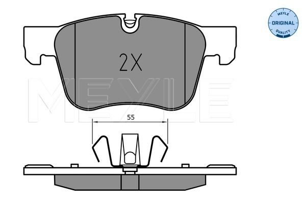 Brake Pad Set, disc brake MEYLE 025 258 3417