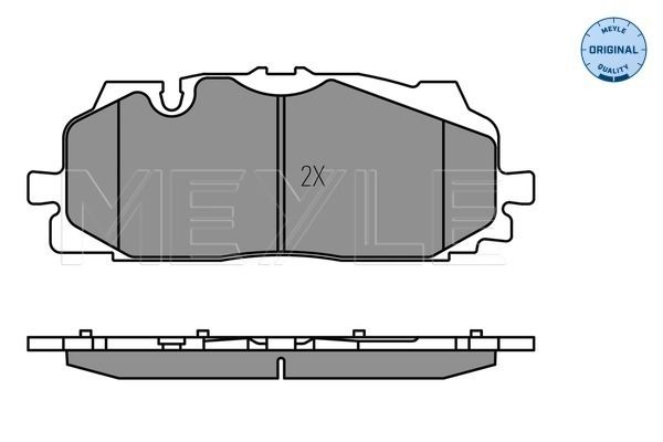 Brake Pad Set, disc brake MEYLE 025 258 6117