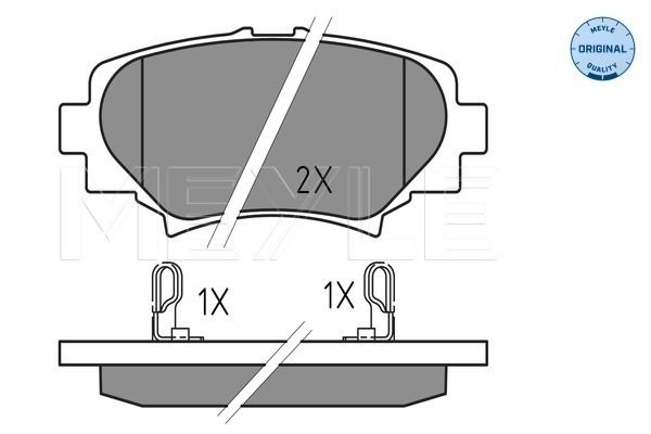 Brake Pad Set, disc brake MEYLE 025 258 7814