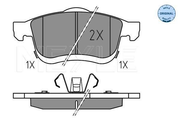 Brake Pad Set, disc brake MEYLE 025 259 0621