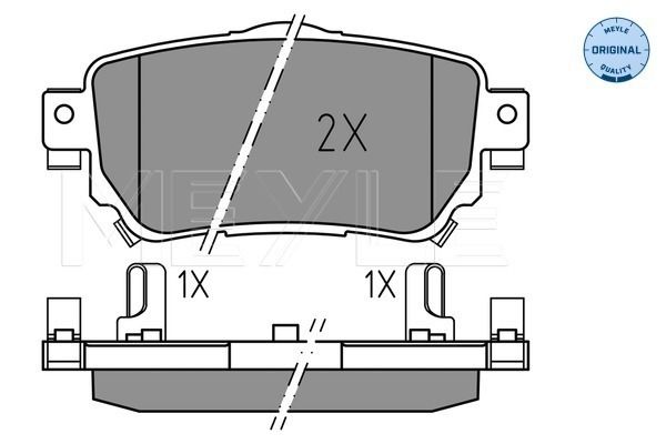 Brake Pad Set, disc brake MEYLE 025 259 6515