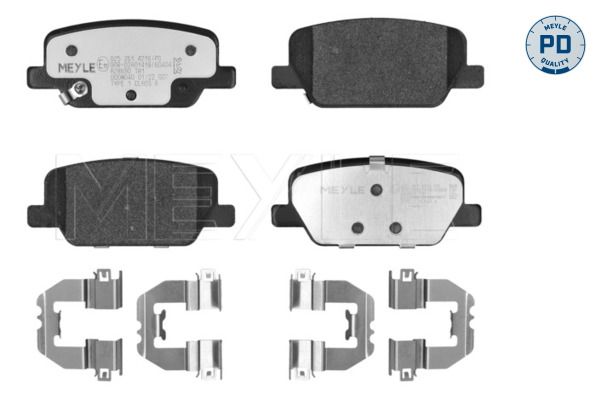 Brake Pad Set, disc brake MEYLE 025 261 4216/PD