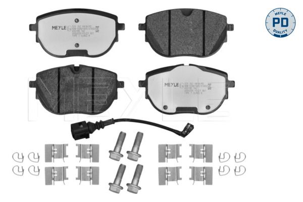 Brake Pad Set, disc brake MEYLE 025 262 6818/PD