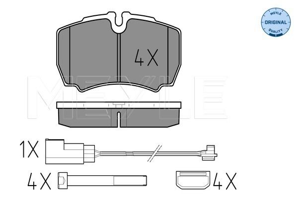 Brake Pad Set, disc brake MEYLE 025 291 2320/W