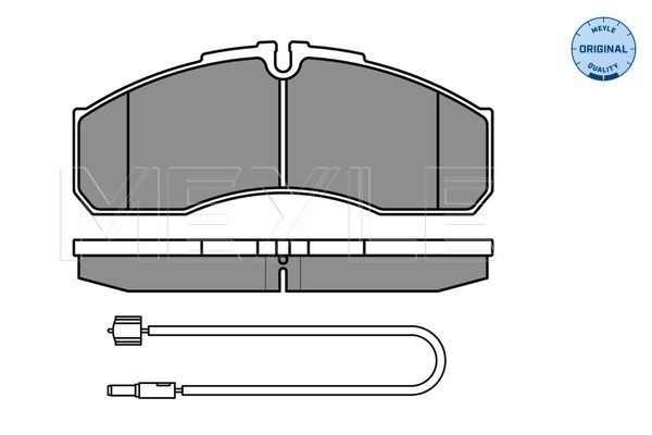 Brake Pad Set, disc brake MEYLE 025 291 6020/W