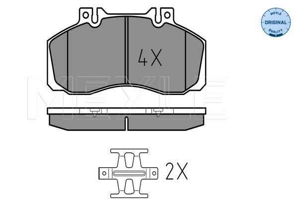 Brake Pad Set, disc brake MEYLE 025 298 3521