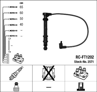 Uždegimo laido komplektas NGK 2571