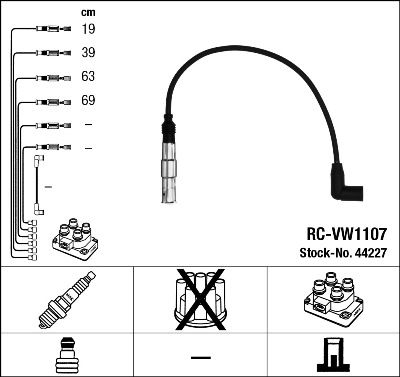 Ignition Cable Kit NGK 44227