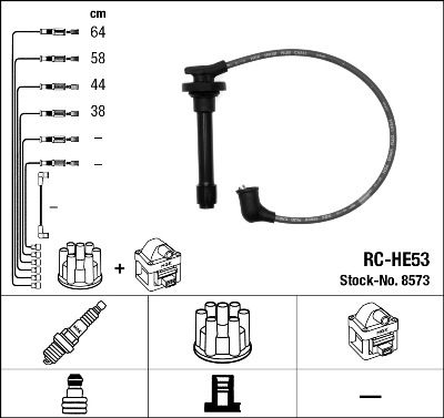 Ignition Cable Kit NGK 8573