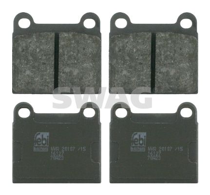 Brake Pad Set, disc brake SWAG 10 91 6127