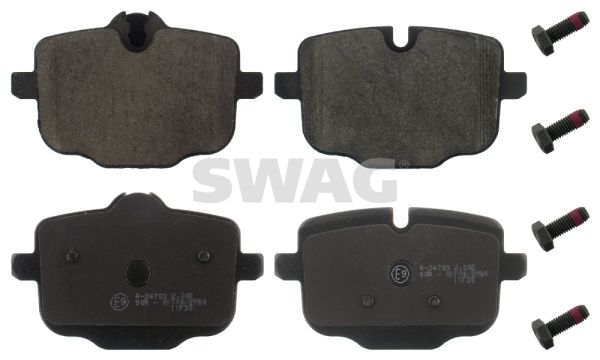 Brake Pad Set, disc brake SWAG 20 91 6812