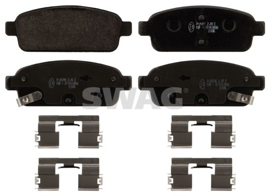 Brake Pad Set, disc brake SWAG 40 91 6894