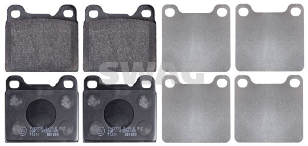 Brake Pad Set, disc brake SWAG 55 91 6231