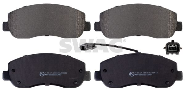 Brake Pad Set, disc brake SWAG 60 91 6845