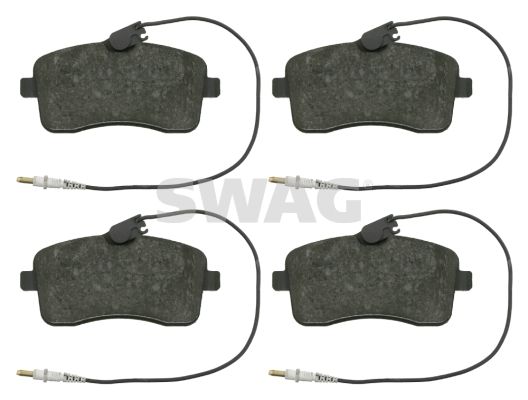 Brake Pad Set, disc brake SWAG 62 91 6547