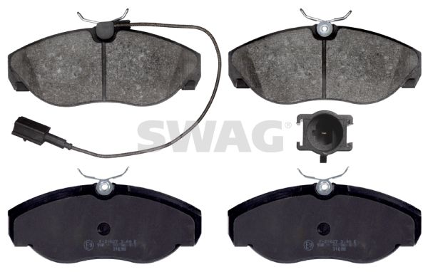 Brake Pad Set, disc brake SWAG 70 91 6391