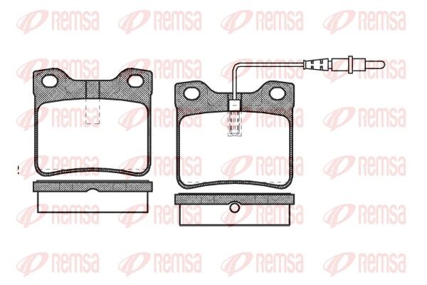 Brake Pad Set, disc brake REMSA 0321.22