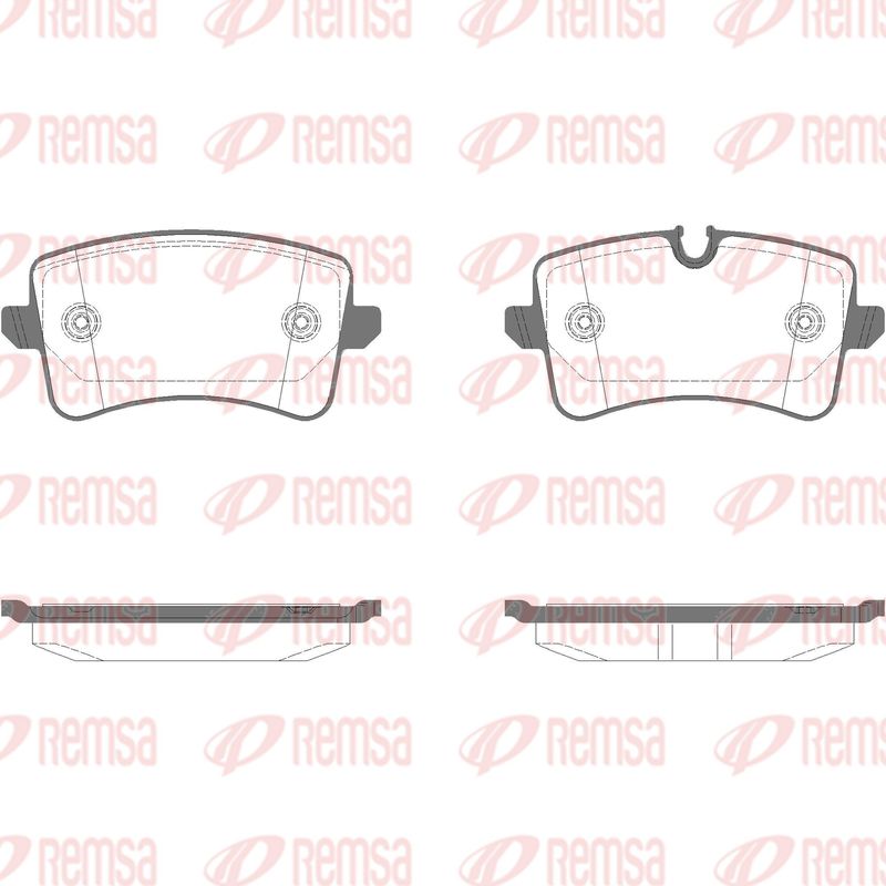 Brake Pad Set, disc brake REMSA 1343.14