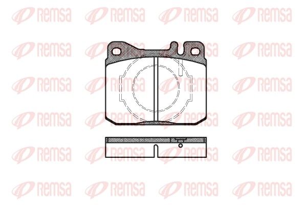 Brake Pad Set, disc brake REMSA 0010.40